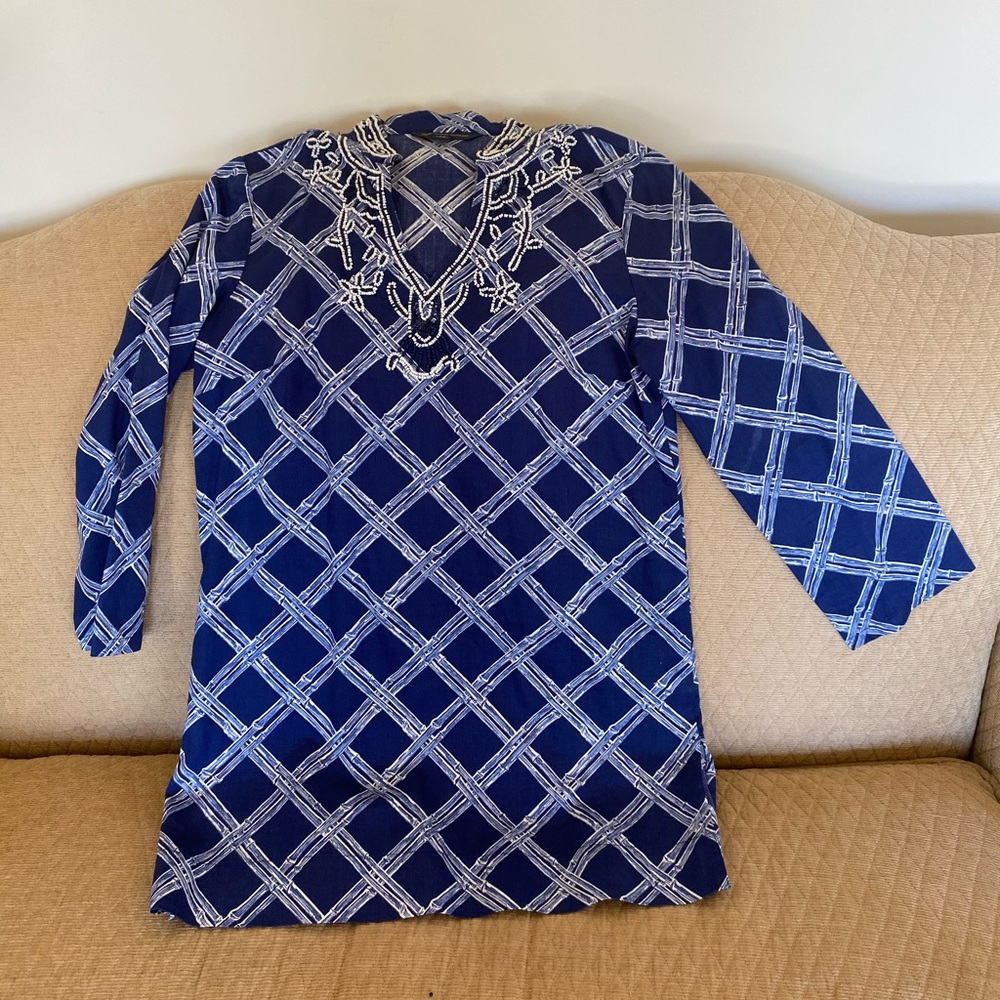 Brooks Brothers beaded tunic Size XS